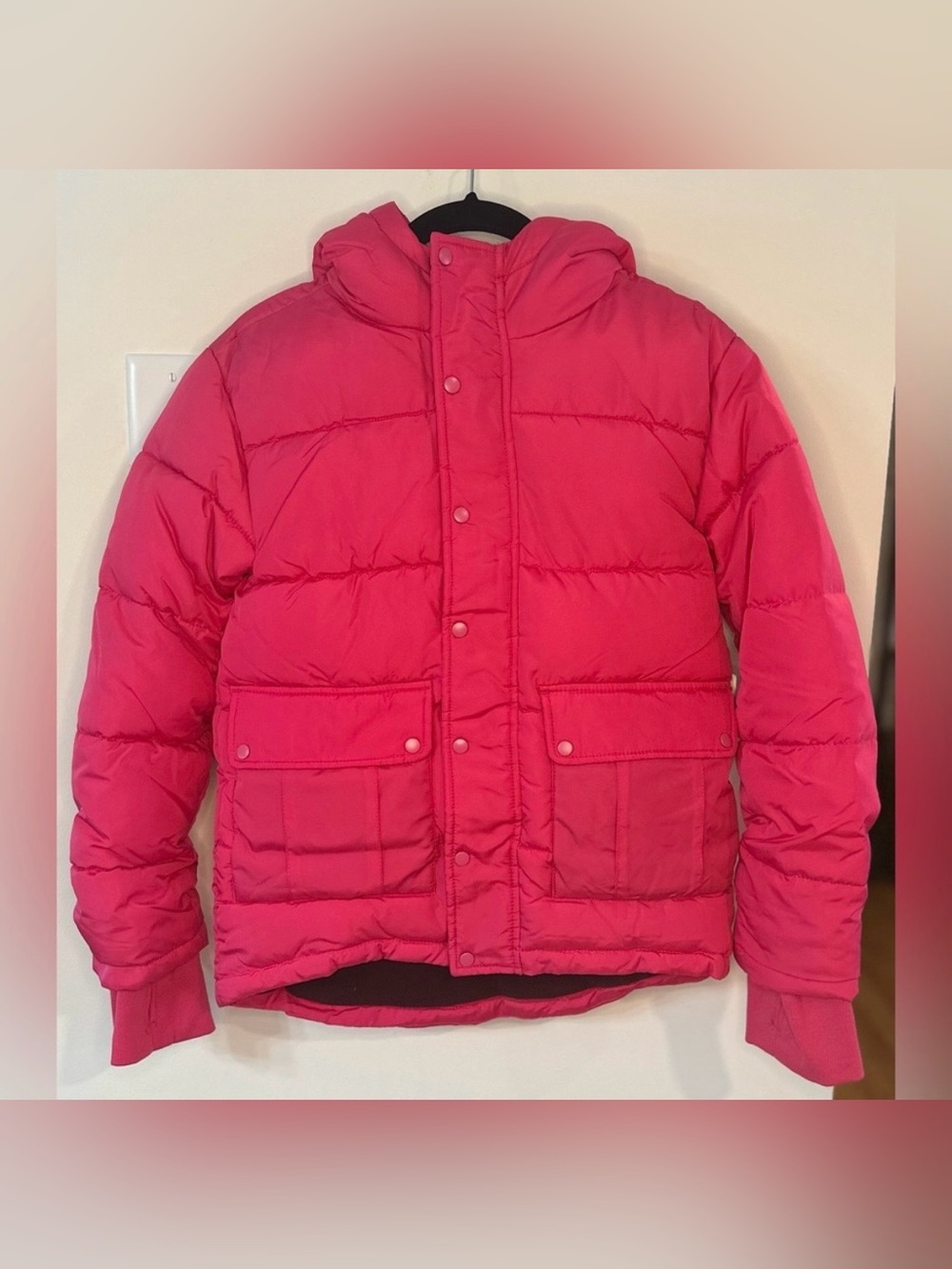 Thereabouts Girls Pink Heavyweight Puffer Jacket NWT Size L 14/16